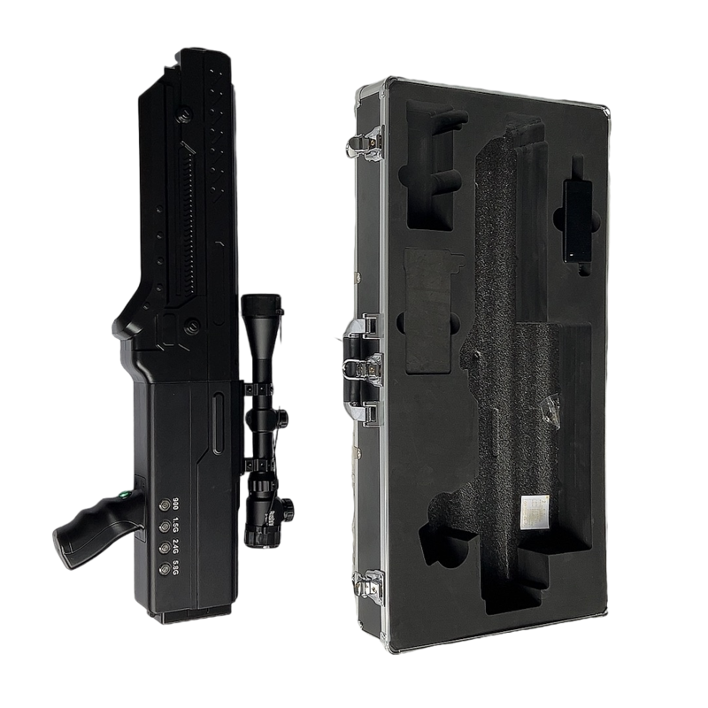  阿拉善右手持便携式枪型低空防御反制四通道A型