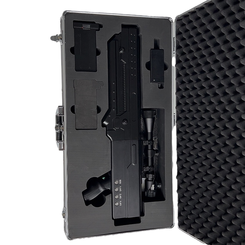  阿拉善右手持便携式枪型低空防御反制四通道B型